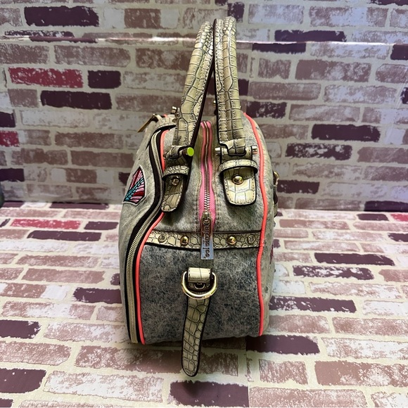 Nicole Lee Denim Satchel with Durable Design - Picture 7 of 14